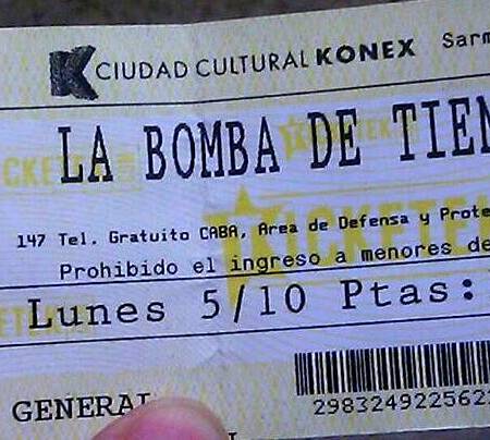 Konzert Ticket La Bomba de Tiempo im Konex